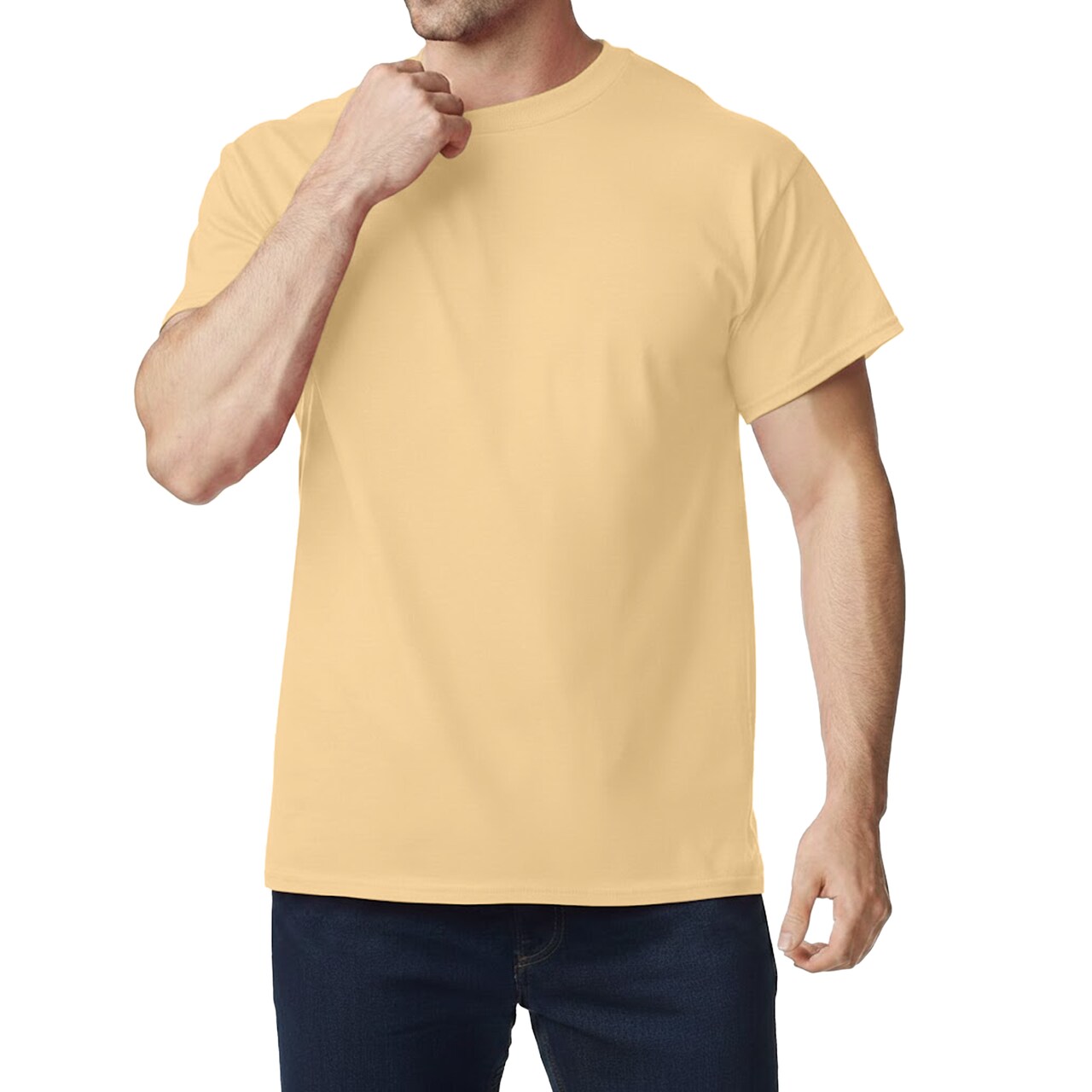 Gildan Unisex Heavy Cotton T-Shirt, Soft Cotton Craft & Print Ready Tee, Pack of 4